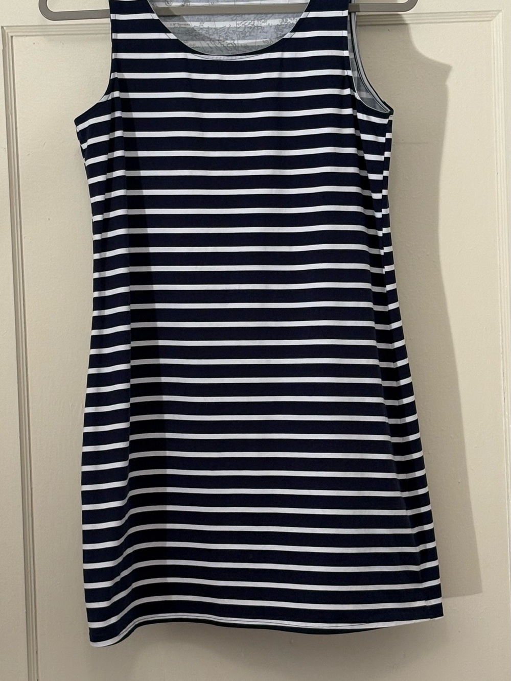 Hiho Navy and White Striped Sleeveless Tank Dress